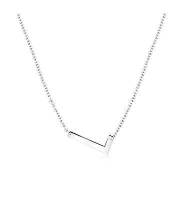 Letter L Silver Necklace SPE-5526